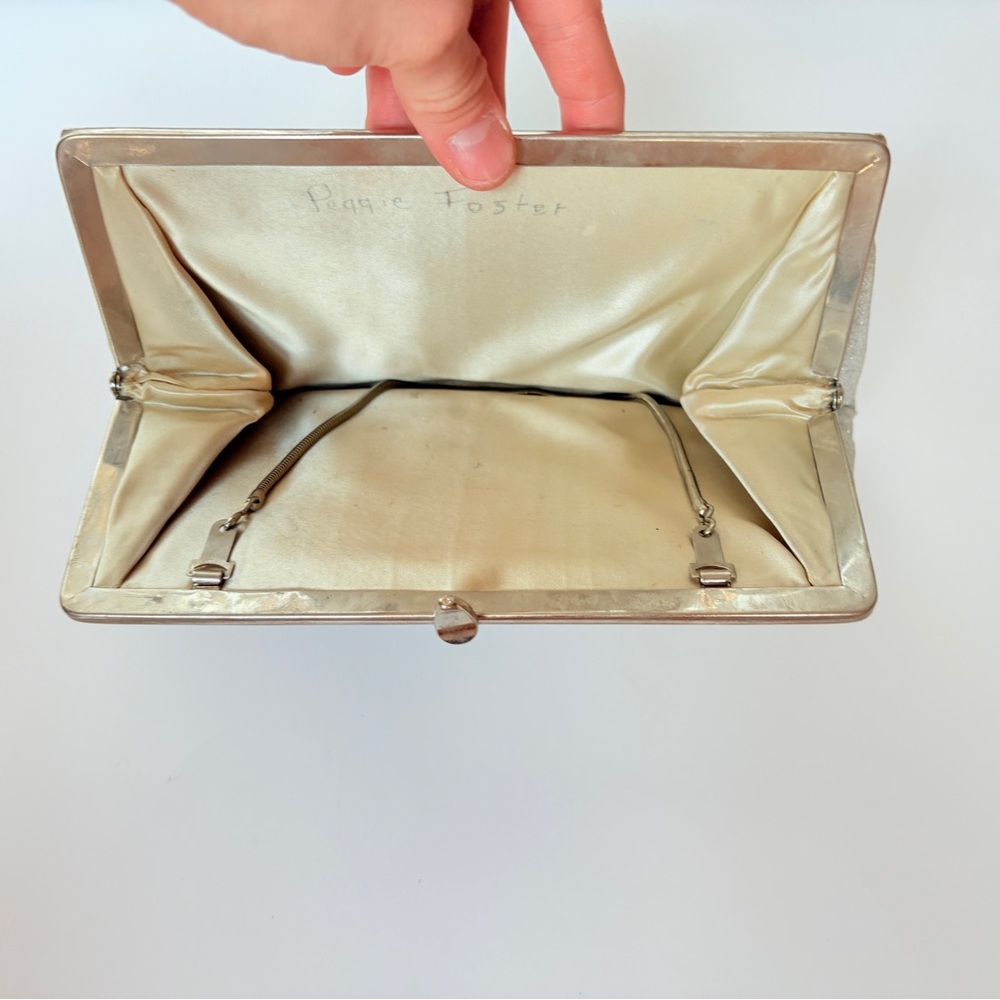 VINTAGE Elegant Silver Clutch - Picture 6 of 9